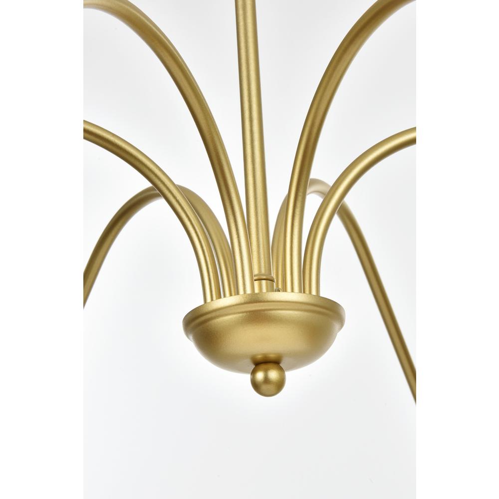 Rohan 60 inch chandelier in Brass. Picture 3