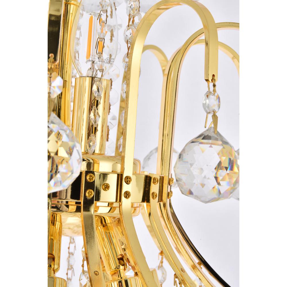 Toureg 10 light Gold Pendant Clear Royal Cut Crystal. Picture 4