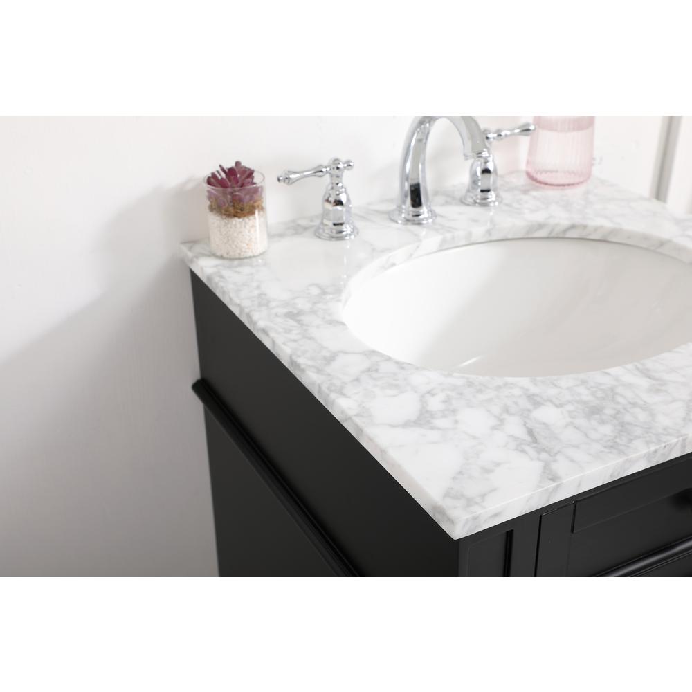 21 inch Single bathroom vanity in black. Picture 5