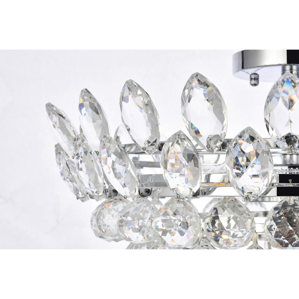 Emilia 20 inch flush mount in chrome. Picture 4