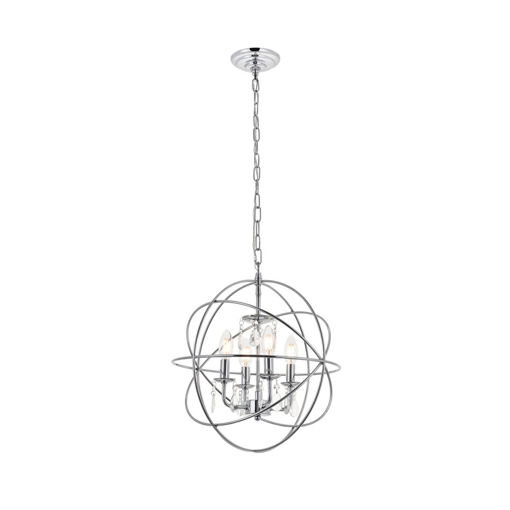 Wallace 4 light Chrome Pendant. Picture 1