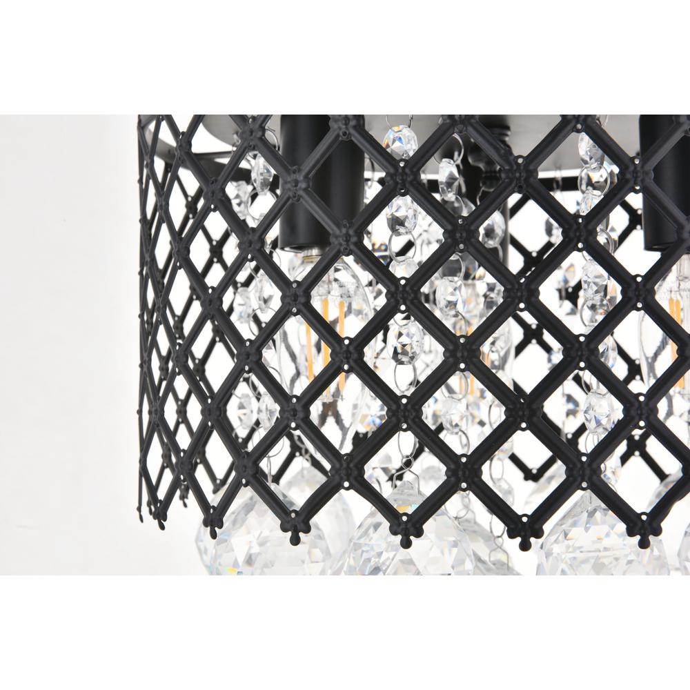 Tully 3 light Matte Black Flush Mount. Picture 8