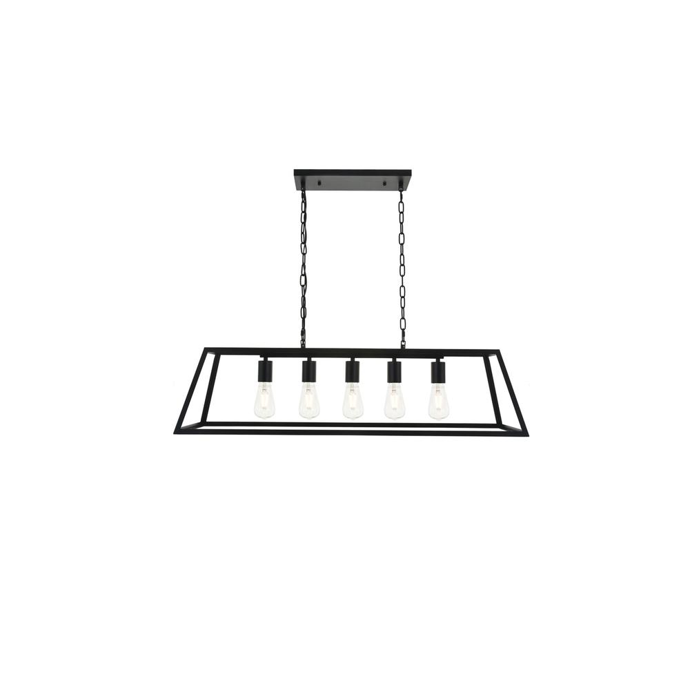 Resolute 5 light black Pendant. Picture 1