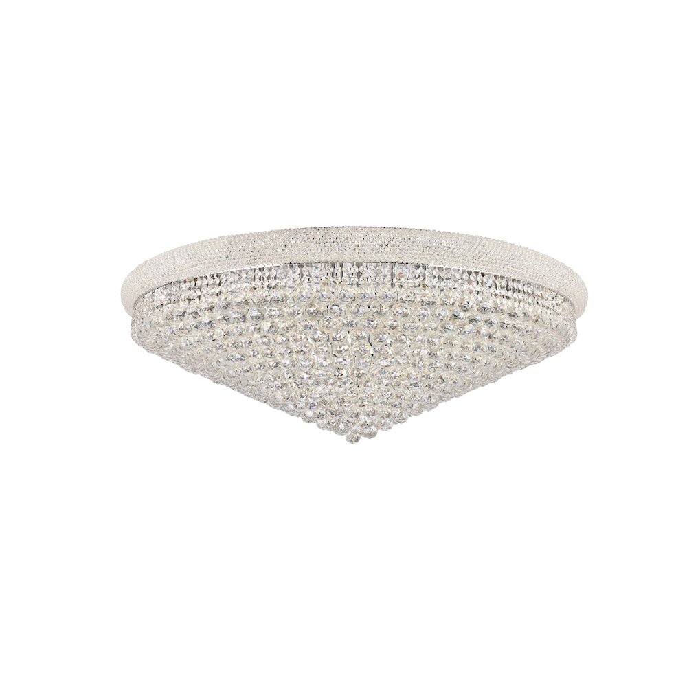 Primo 33 light Chrome Flush Mount Clear Royal Cut Crystal. Picture 7