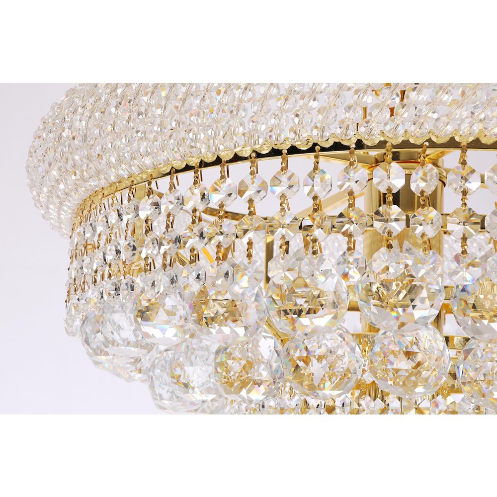 Primo 38 light Gold Chandelier Clear Royal Cut Crystal. Picture 5