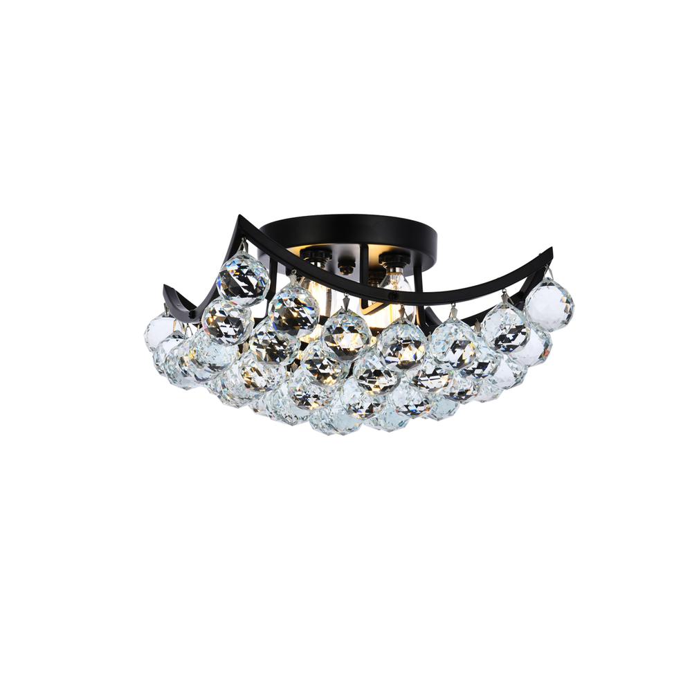 Corona 12 inch black flush mount. Picture 1