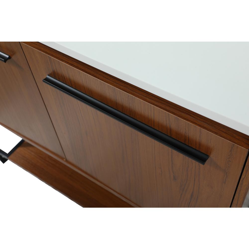 36 inch Single bathroom vanity in teak. Picture 12