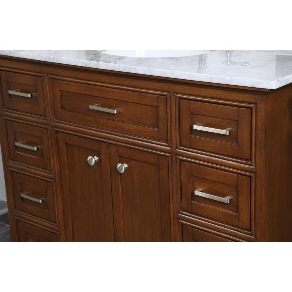 42 in. Single Bathroom Vanity set in teak. Picture 5