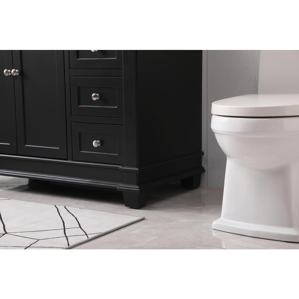 42 inch Single bathroom vanity set in black. Picture 6