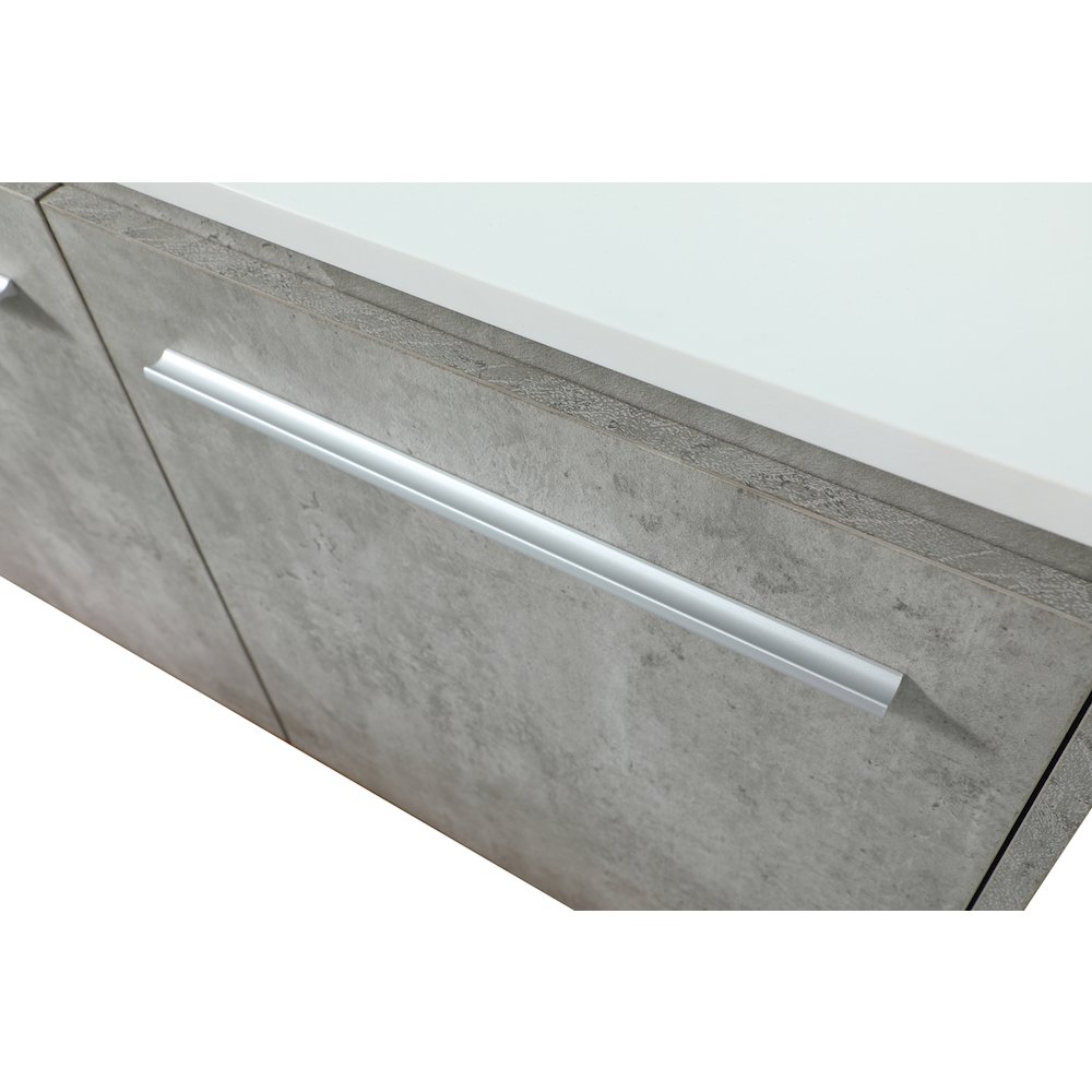 36 Inch Single Bathroom Vanity In Concrete Grey. Picture 13