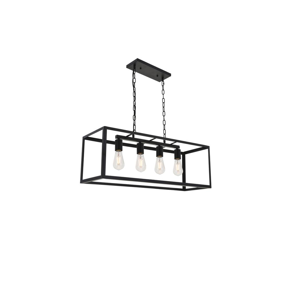 Resolute 4 light black Pendant. Picture 5