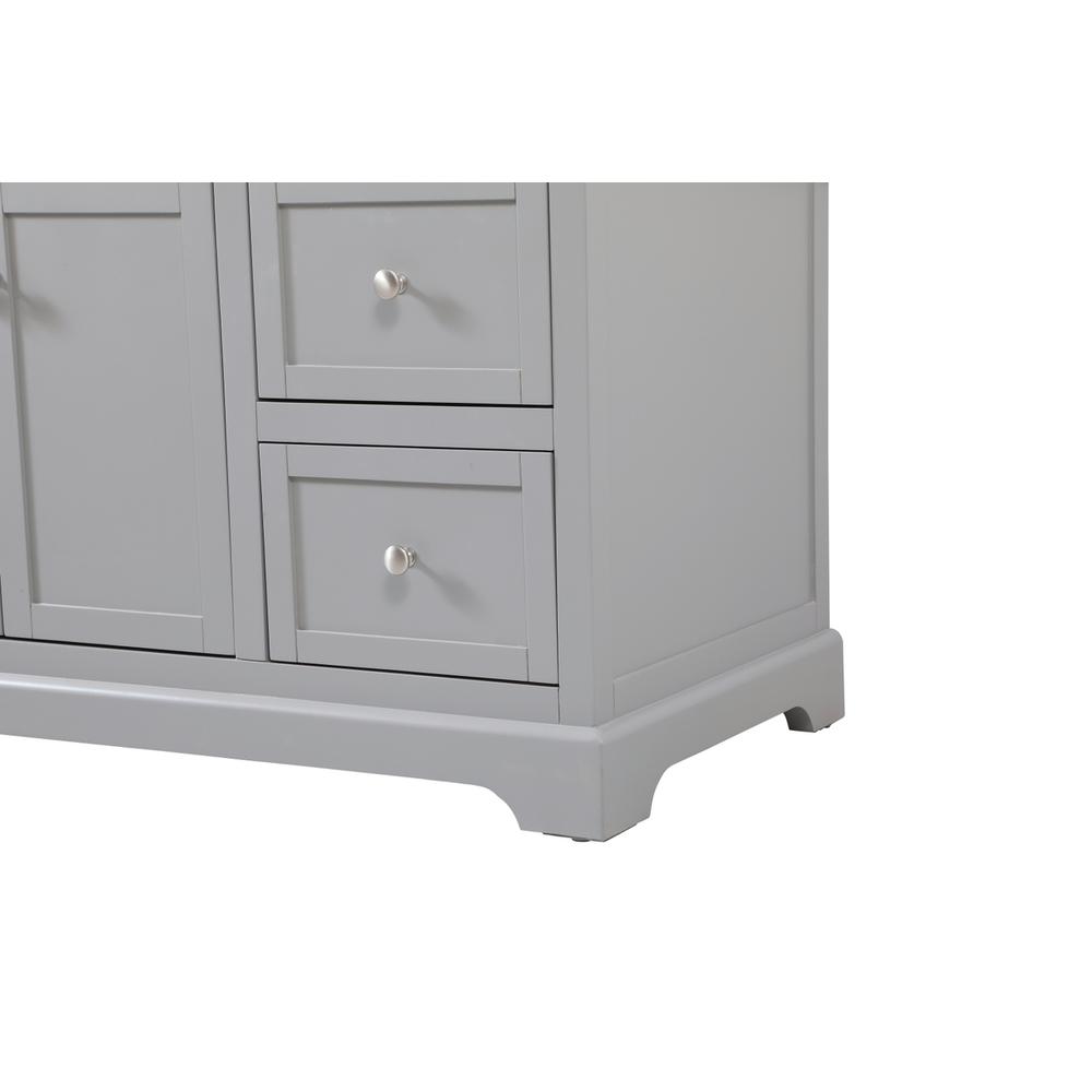 42 inch Single bathroom vanity in grey. Picture 13