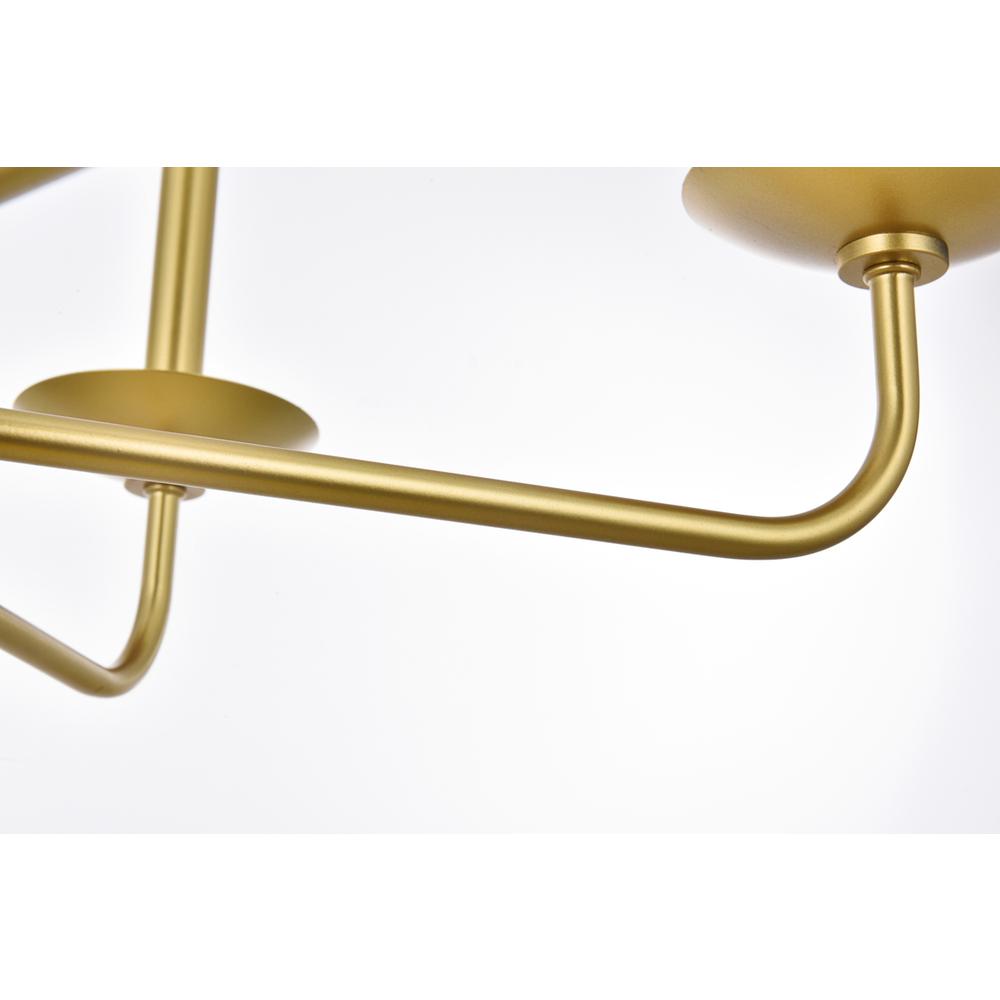 Cohen 30 inch pendant in brass. Picture 4