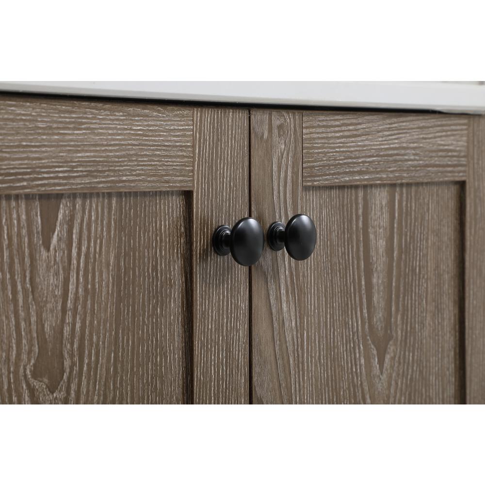 24 inch Single Bathroom Vanity in Weathered oak. Picture 11