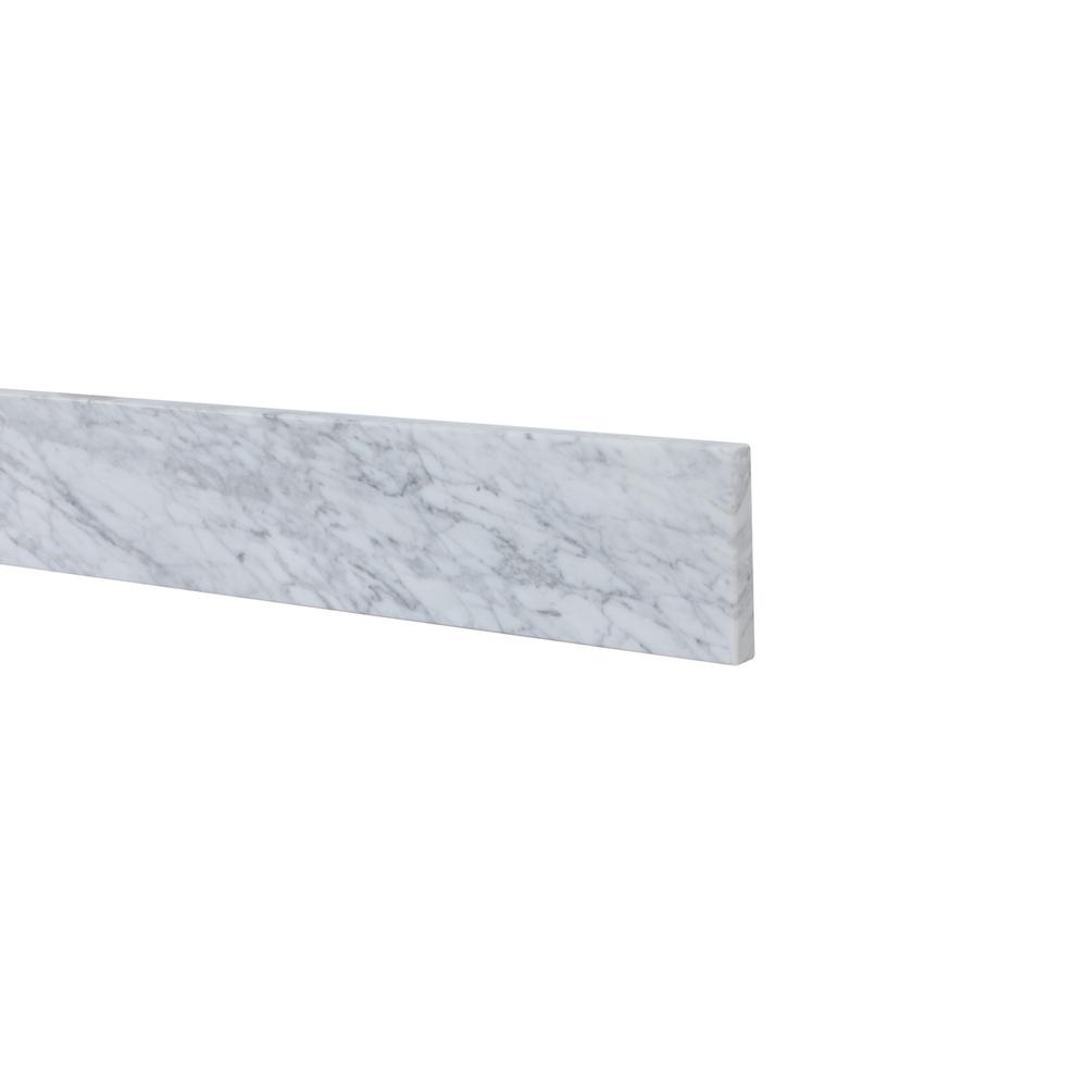 42 inch backsplash in carrara white. Picture 4
