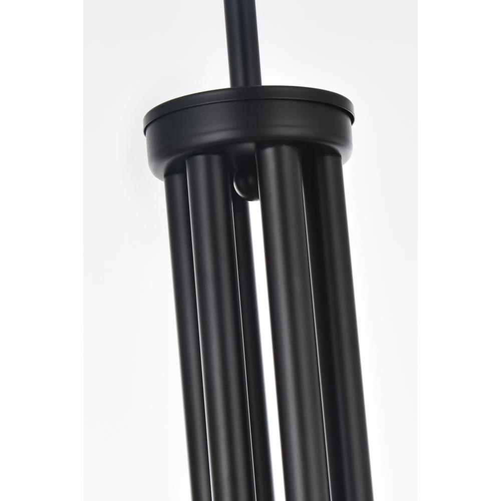 Layne 55 inch chandelier in Black. Picture 4