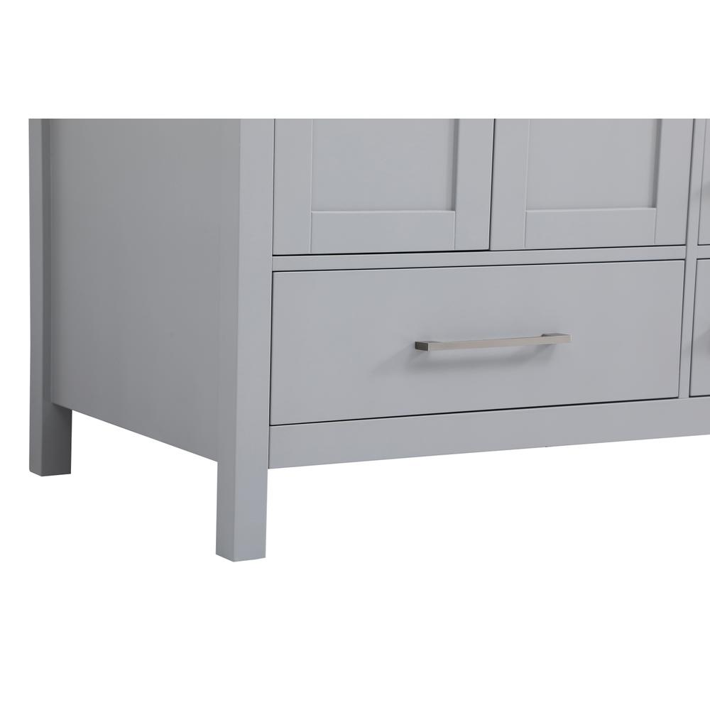 36 inch Single Bathroom Vanity in Gray with Backsplash. Picture 12