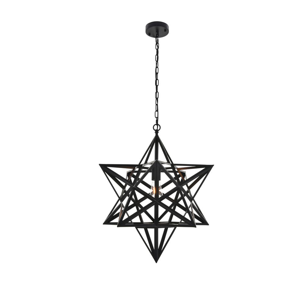 Nocturne 1 light black Pendant. Picture 5