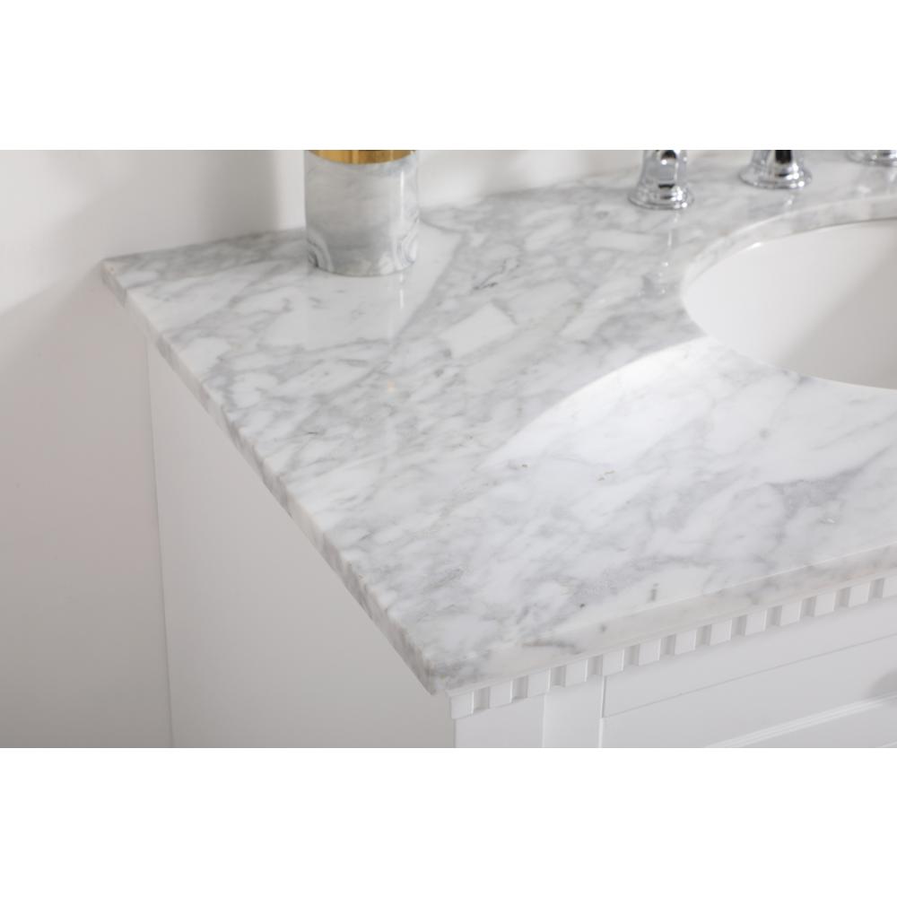 42 inch Single bathroom vanity in  White. Picture 5