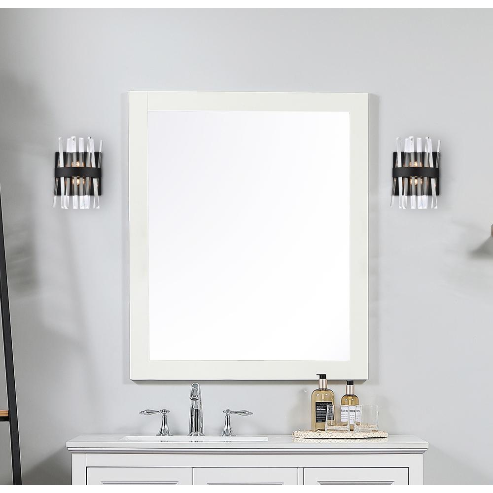 Serephina 8 inch crystal bath sconce in black. Picture 6