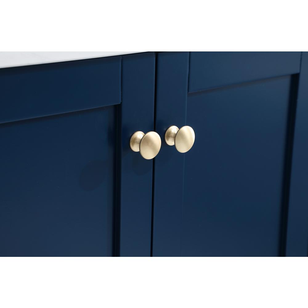 36 inch Single Bathroom Vanity in Blue. Picture 12