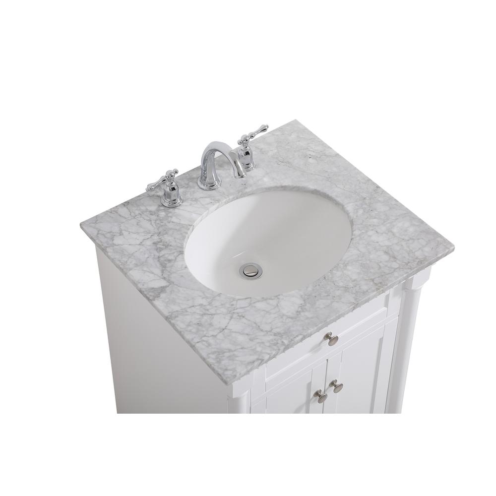 24 inch Single bathroom vanity in  White. Picture 10