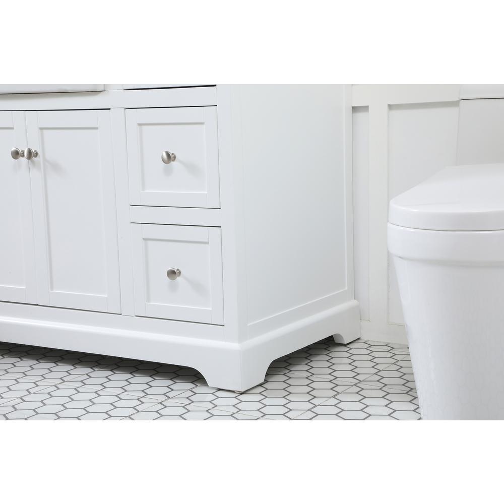 48 inch Single bathroom vanity in white. Picture 6