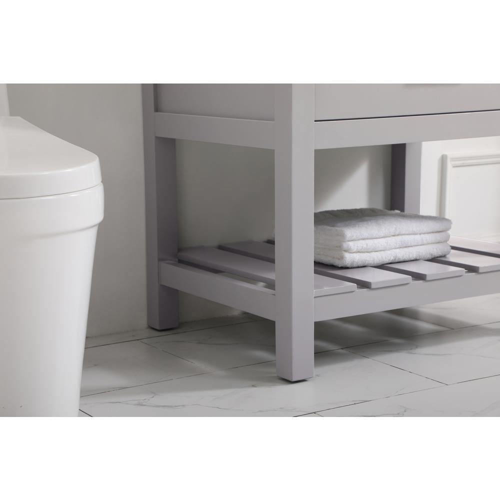 30 inch Single bathroom vanity in grey. Picture 6