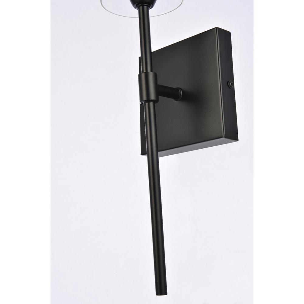 Elsreth 1 light black wall sconce. Picture 4