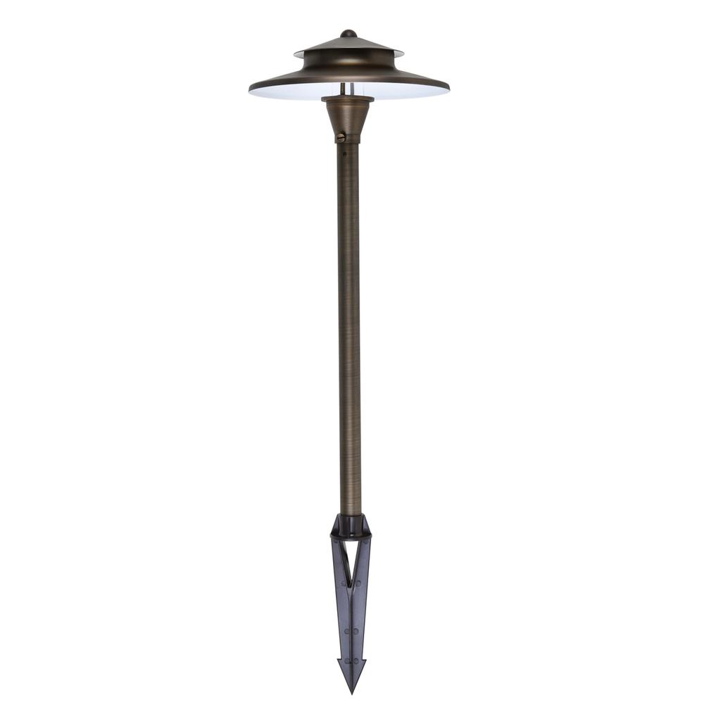 Outdoor Cast Brass Path light D:9" H:24". Picture 2