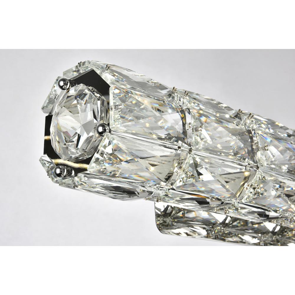 Valetta Integrated Led Chip Light Chrome Wall Sconce Clear Royal Cut Crystal. Picture 5
