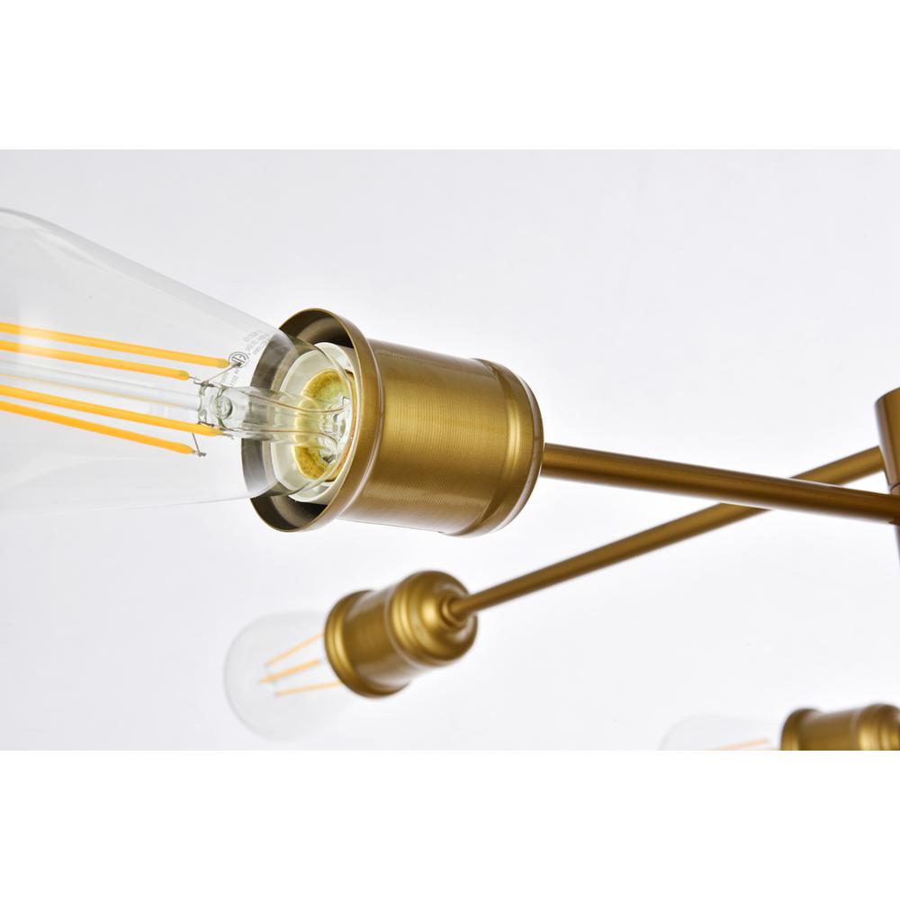 Xavier 6 lights pendant in brass. Picture 5