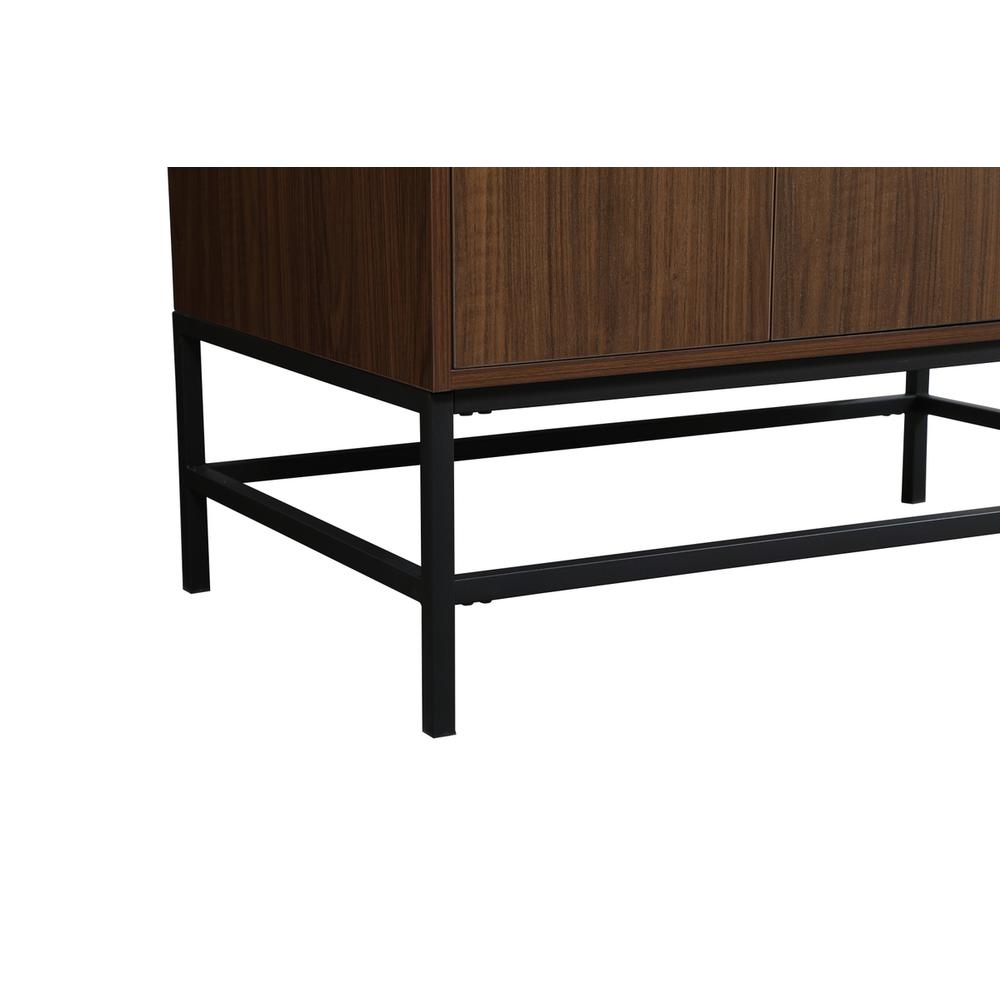 36 inch Single bathroom vanity in walnut with backsplash. Picture 13