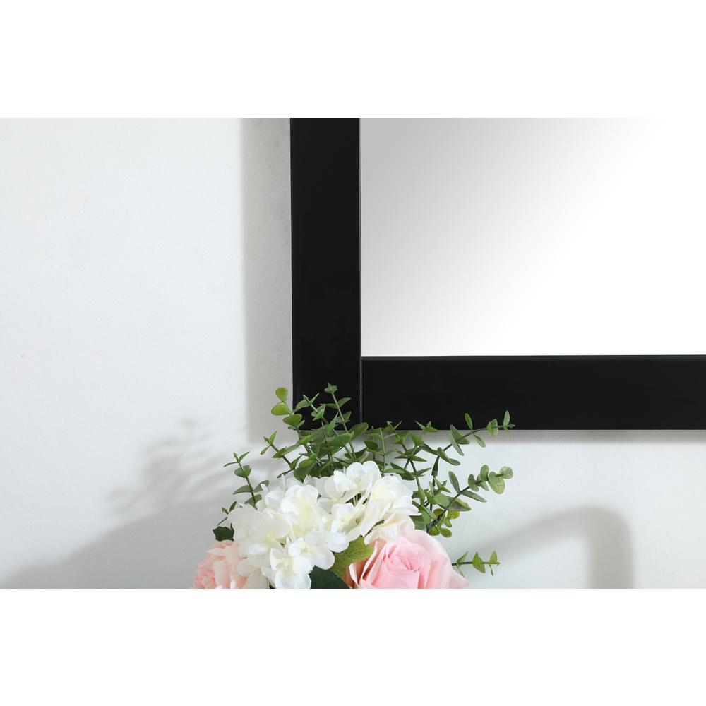 Aqua vanity mirror 24x32 inch in black. Picture 3