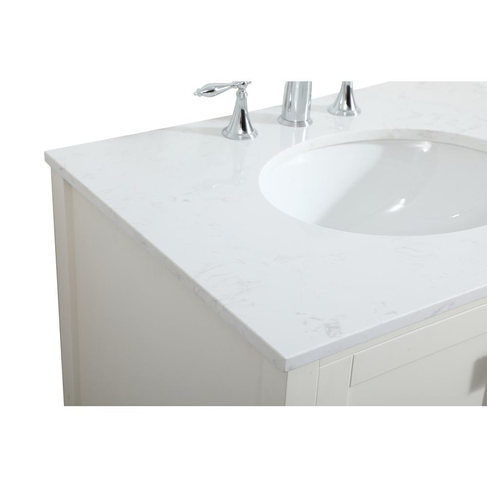 30 inch Single bathroom vanity in white. Picture 11