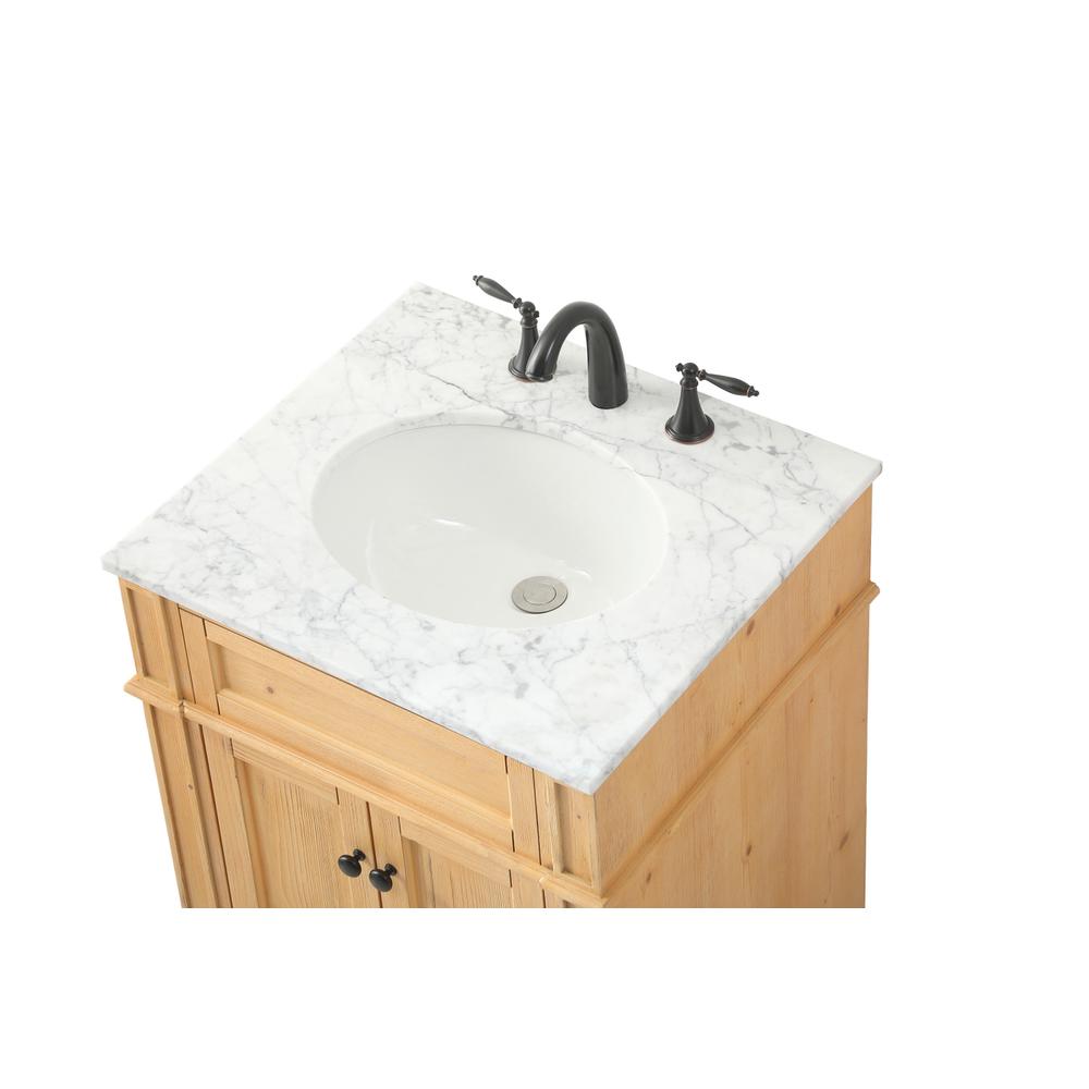24 inch Single bathroom vanity in natural wood. Picture 10