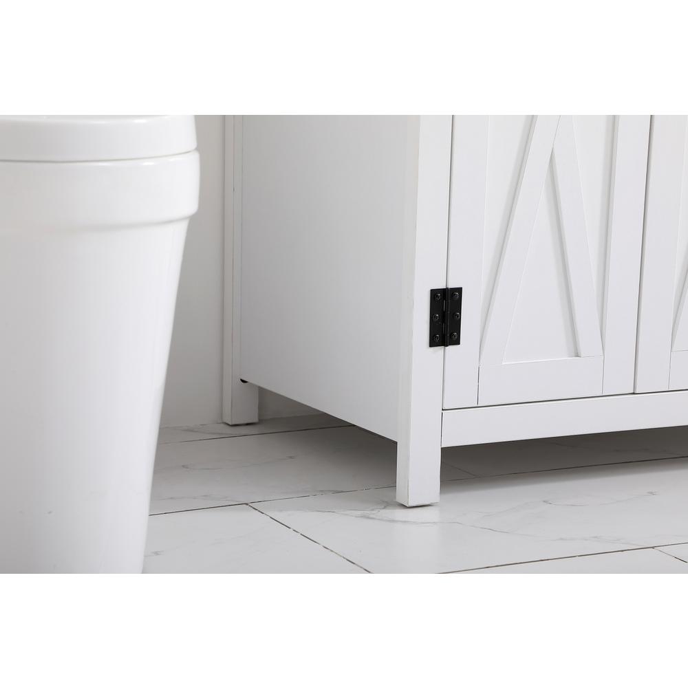 36 inch bathroom Vanity in White with Backsplash. Picture 6