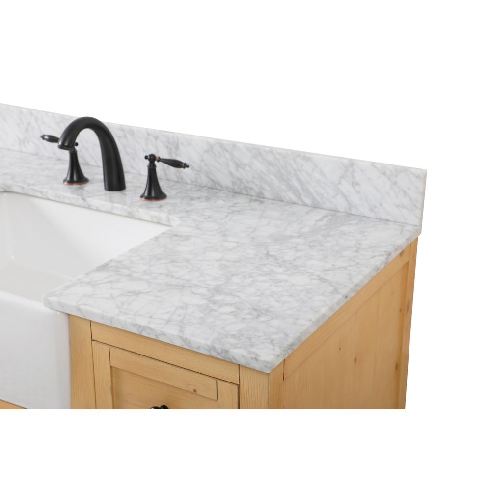 48 inch Single bathroom vanity in natural wood. Picture 11