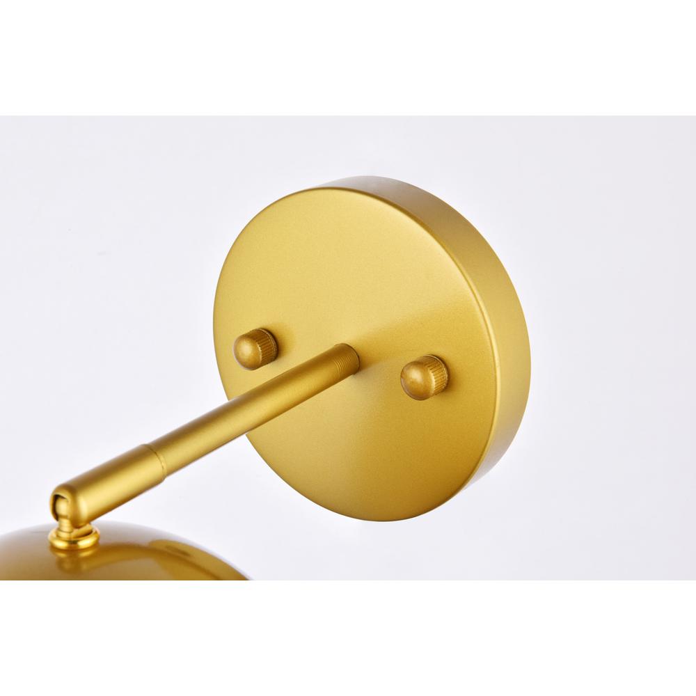Othello 1 light brass wall sconce. Picture 5
