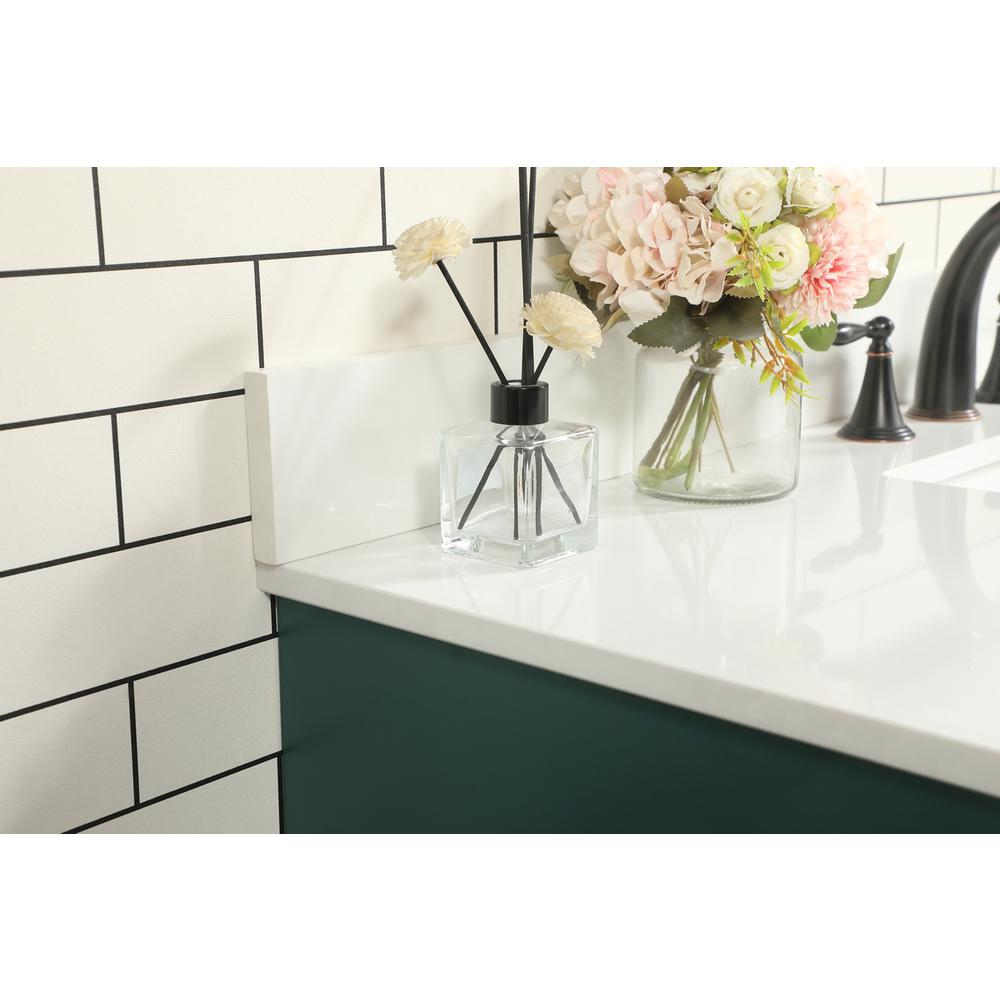 48 inch Single bathroom vanity in green with backsplash. Picture 5