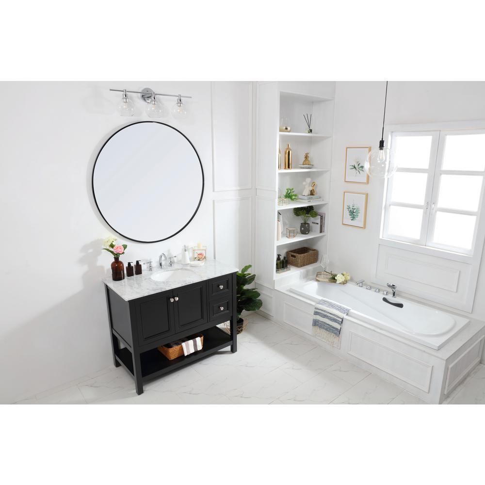 42 in. Single bathroom vanity set in Black. Picture 10