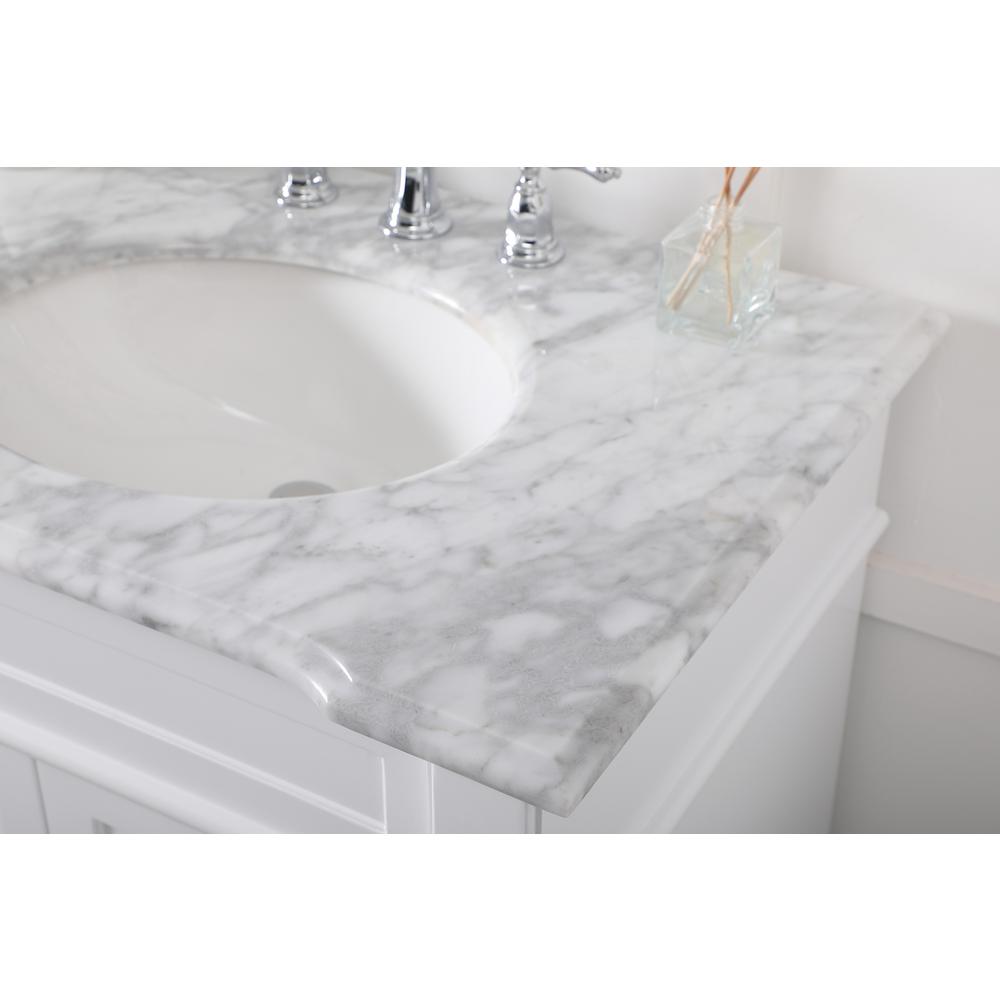 72 inch Double Bathroom Vanity set in White. Picture 5