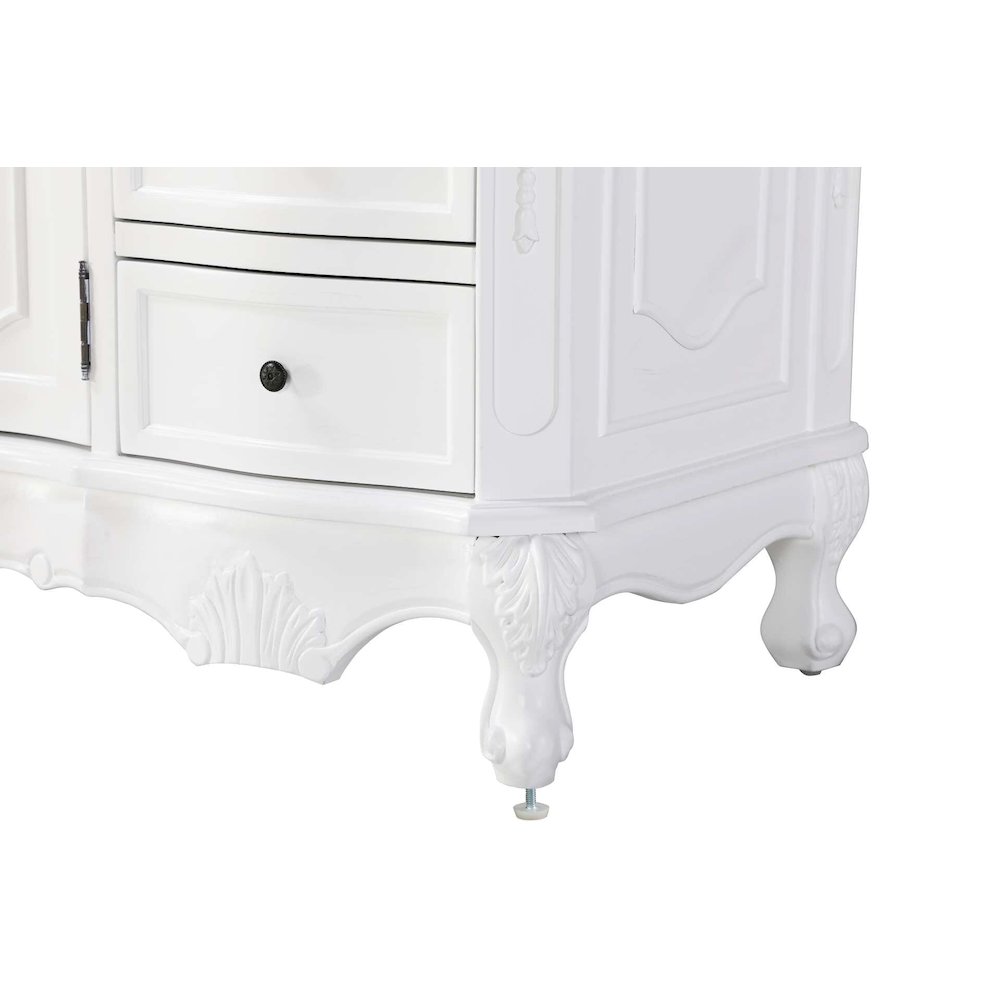 54 inch Single Bathroom Vanity in Antique white. Picture 6