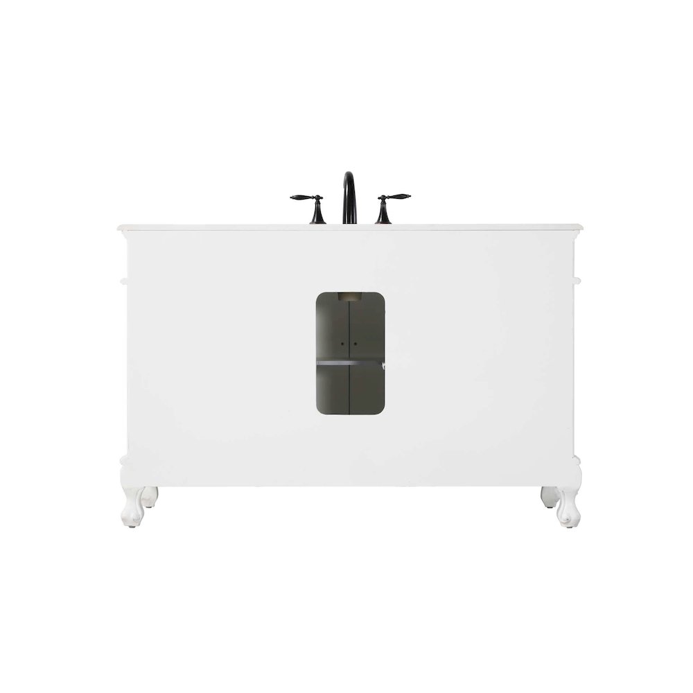 54 inch Single Bathroom Vanity in Antique white. Picture 7