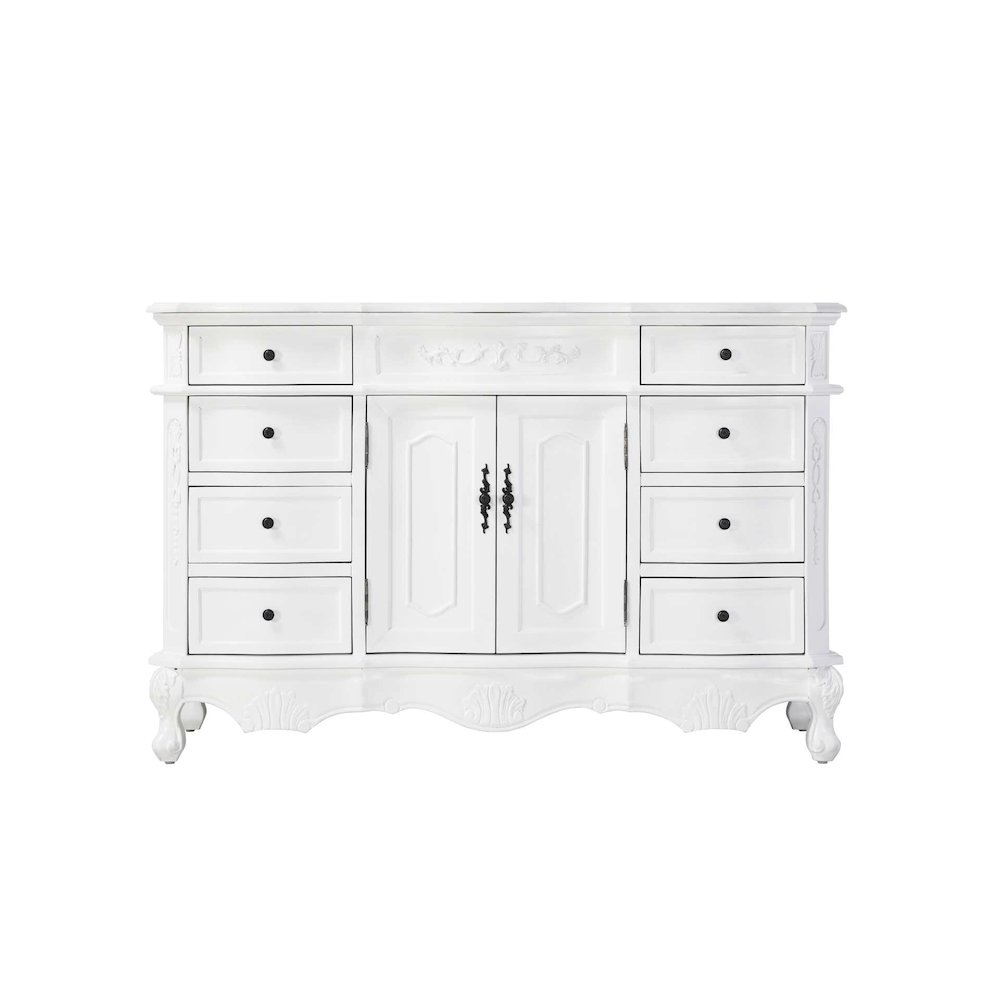 54 inch Single Bathroom Vanity in Antique white. Picture 9