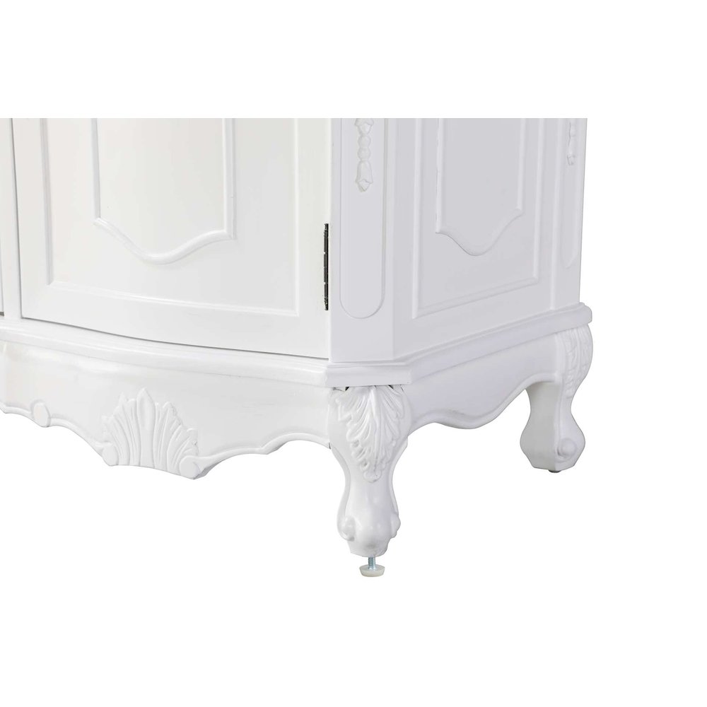 54 inch Double Bathroom Vanity in Antique white. Picture 6