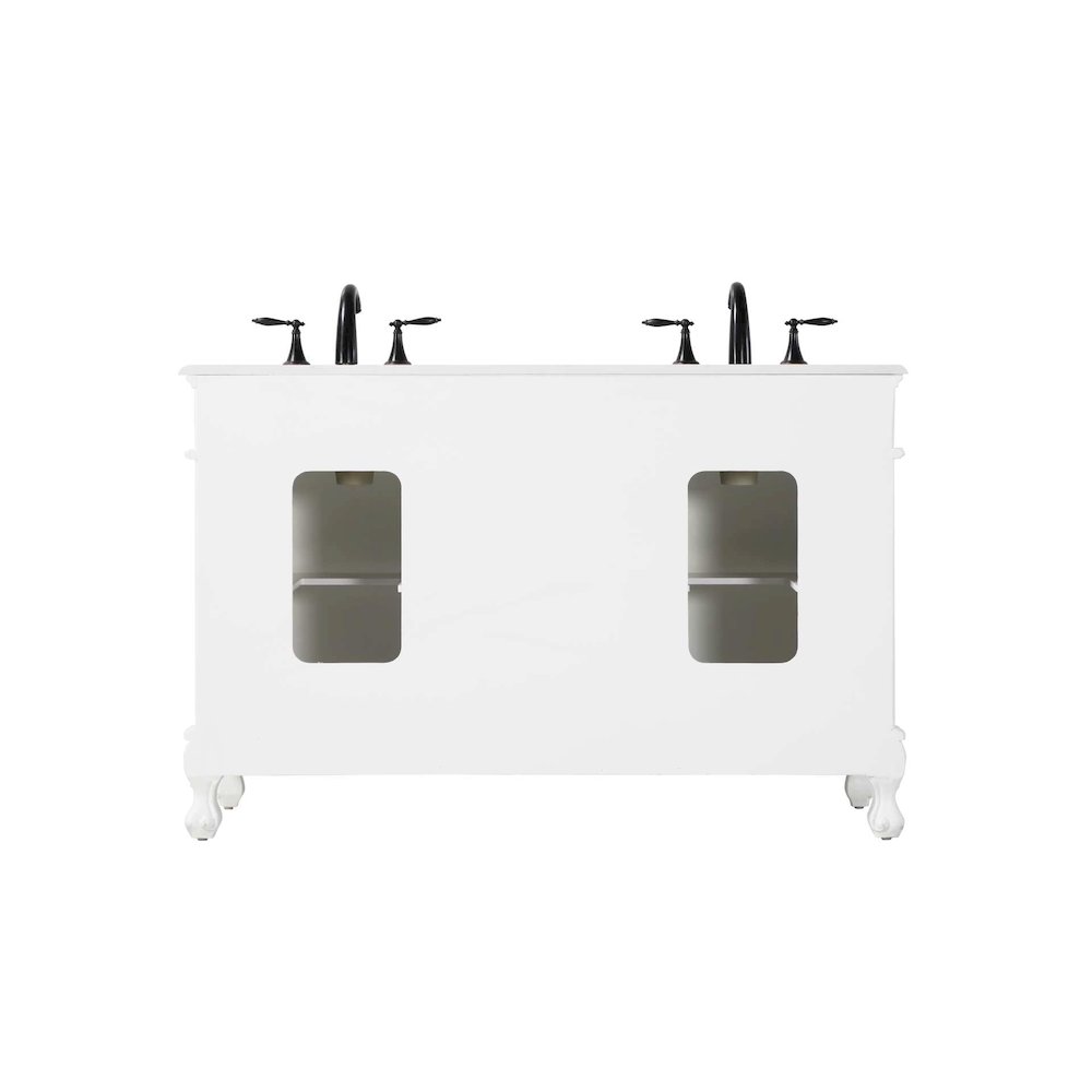54 inch Double Bathroom Vanity in Antique white. Picture 7
