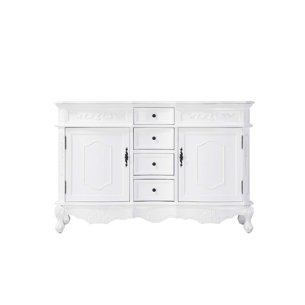 54 inch Double Bathroom Vanity in Antique white. Picture 9