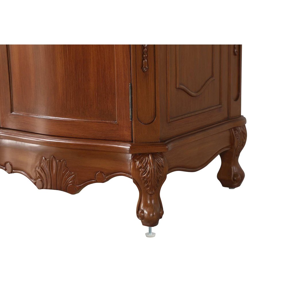 54 inch Double Bathroom Vanity in Teak. Picture 6