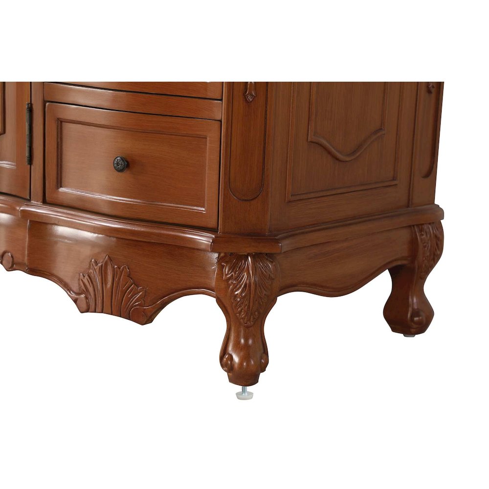 54 inch Single Bathroom Vanity in Teak. Picture 6